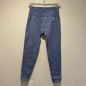 GYMSHARK BABY BLUE HIGHWAISTED WORKOUT LEGGINGS